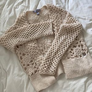 Nine & Co Crochet cardigan